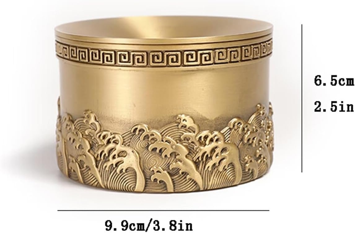 輸入雑貨 シノワズリ 灰皿 ゴールド 花柄 リビング 小物入れ 輸入雑貨